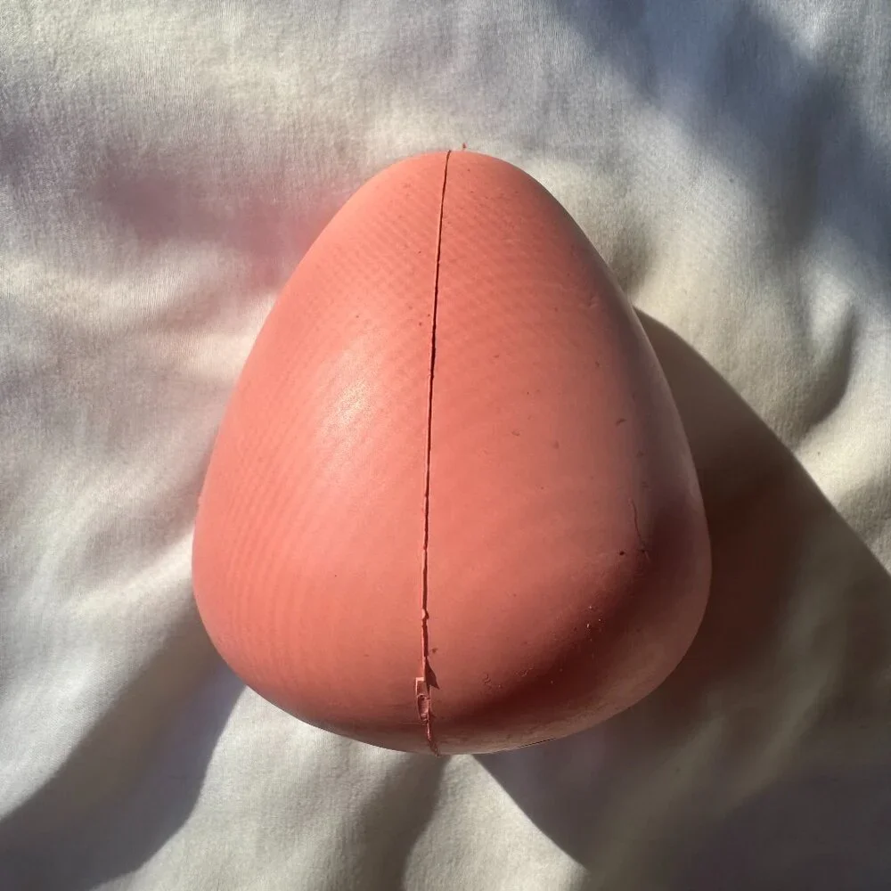 NWOT Bark Box EASTER FUNDAY EGG Chew Dog Toy, Super Chewer, Pink, Size M-L